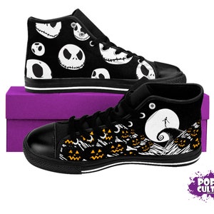 Jack&#39;s Nightmare Cartoon Inspired High Top Converse
