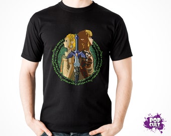 Koszulka z nadrukiem inspirowana grą wideo Zelda - Totk Master Sword Through Time