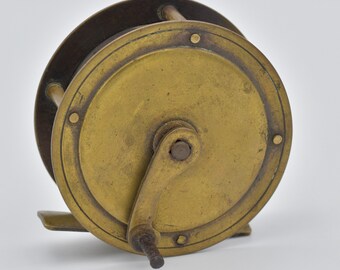 Vintage Small Brass Fishing reel