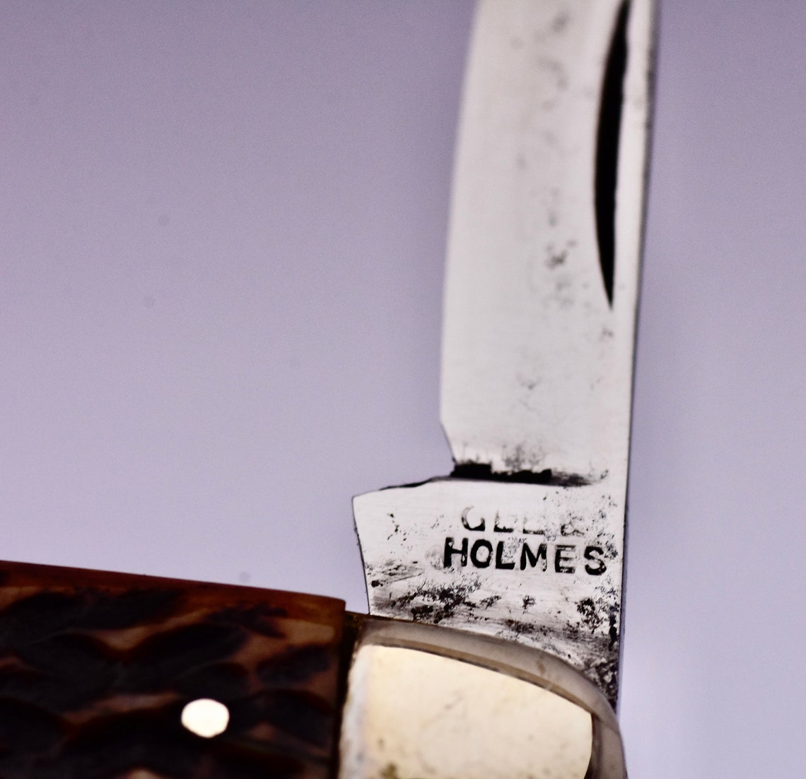 Scarce Gee & Holmes 2 blade pocket knife / Bone scales Etsy