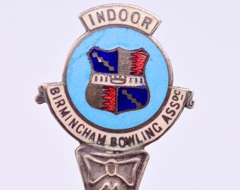 Indoor Bowling Birmingham  Souvenir Plate Tea spoon