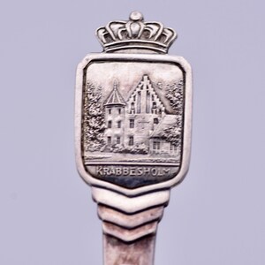 Lovely Plate Danmark Krabbesholm Souvenir Tea spoon