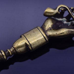 Antique Bronze Arm & hand with pipe / pipe tamper