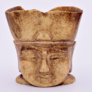 SALE, Rare Antique Chinese Bone Carving God of wealthy