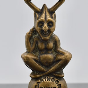 Scarce item Vintage Dartmoor pixie pipe tamper, lucky charm