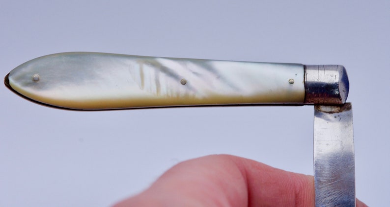 Stunning lge Silver /& MOP Fruit knife Birm 1911 George Unite