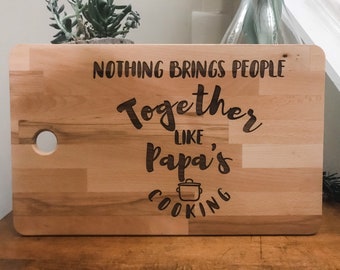 Mom or Dad Cutting Board/ Grandmom Grandpop Cutting Board/ Charcuterie Board/ Personalized Cutting Board