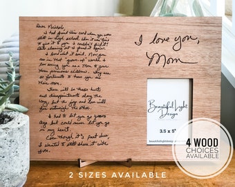 Custom Handwriting Sign/Handwriting Keepsake/Handwriting Picture Frame/Anniversary Gift/Parent Wedding Gift/ Christmas Gift/Handwriting Gift