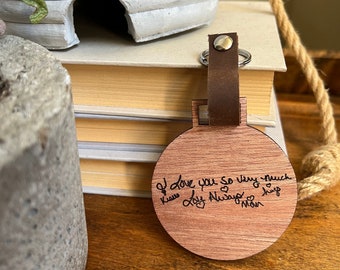 Handwriting Keychain/ Personalized Keychain/ Loss Keychain/ Children’s Gift Keychain/ Loved One’s Keychain/ Mom and Dad Gift