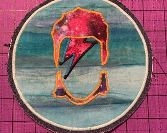 Handmade Bowie Inspired Sew On Patch *One of a Kind* **Please Read/Expand Details for Info