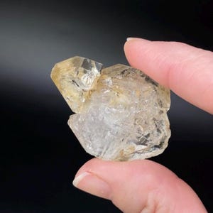 Double Terminated Skeletal Fenster Quartz Crystal