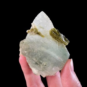 Scalenohedral “Dog Tooth” Calcite Cluster with Epidote & Diopside