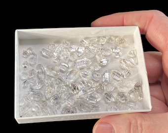 Double Terminated Diamond Style Quartz Pakimer Crystal 20 Gram Lot