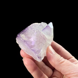 Purple Fluorite Cube Cluster with Zoning