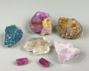 Fluorescent Crystal Sample Lot - 7 Pieces