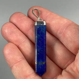 ONE (1) Lapis Lazuli & Pyrite Polished Pendant
