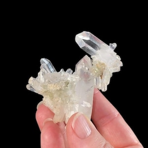 Clear Quartz Crystal Cluster with Minor Chlorite Inclusions