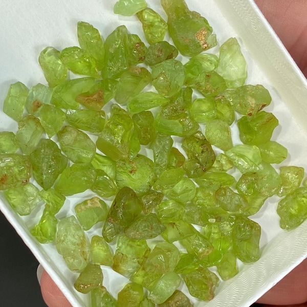 Vibrant Green Peridot Crystal Lots - 20 Grams Each, From Pakistan