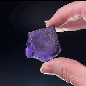 Purple Fluorite Crystal with Zoning
