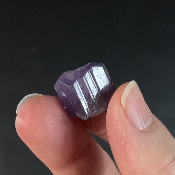 Purple Scapolite Var. Marialite Crystal - Fluorescent