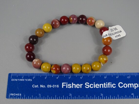Mookaite Ocean Jasper and Sardonyx Stretch Bracelet