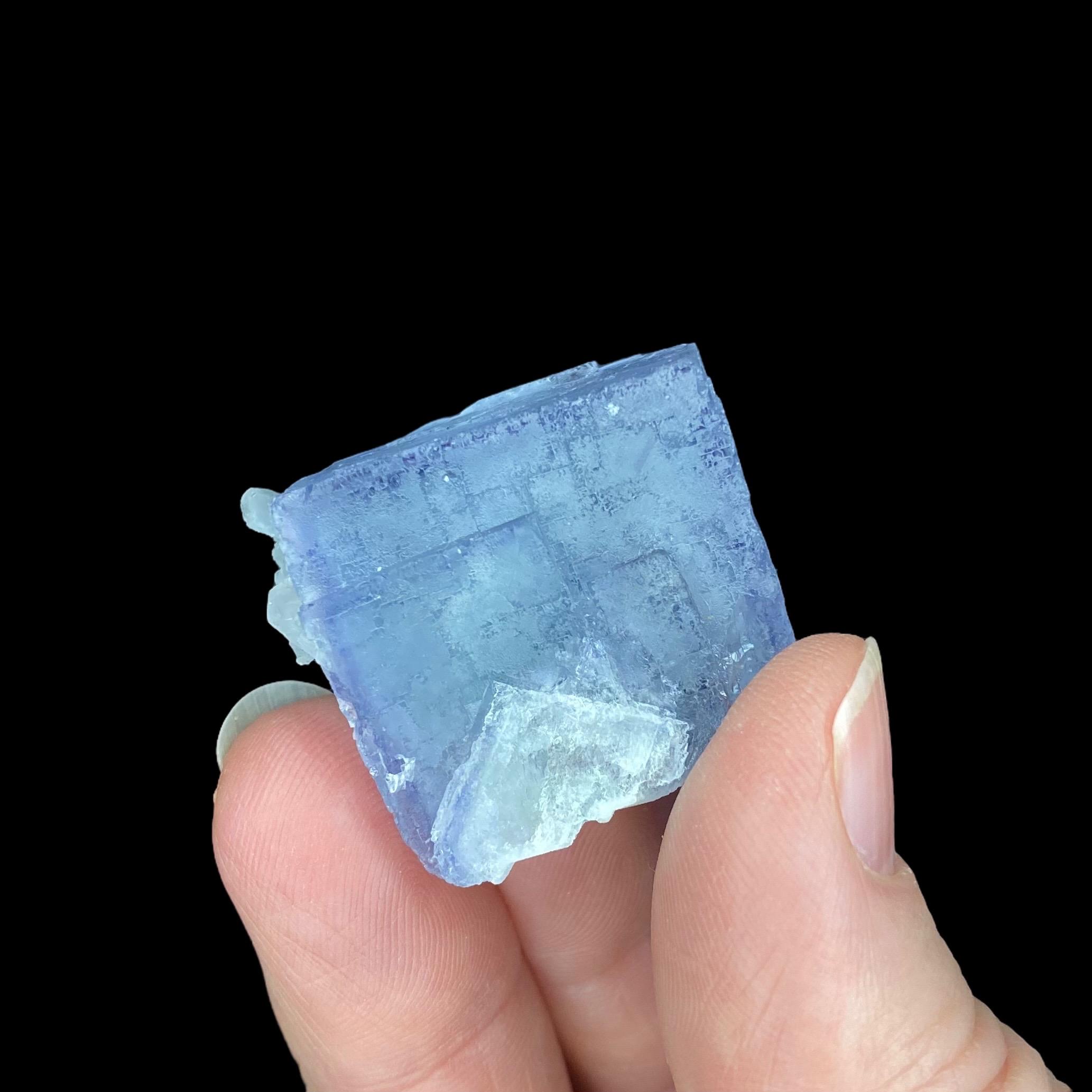 Blue Porcelain Fluorite Cube Yaogangxian Mine