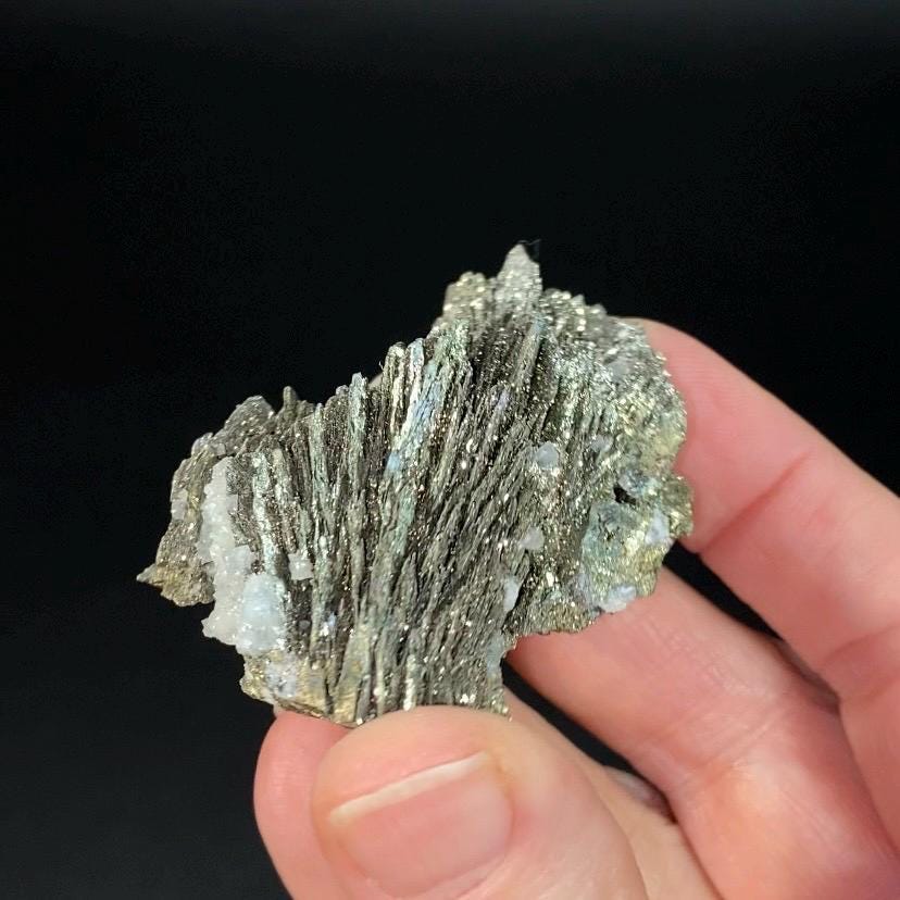 Pyrite Pseudomorph After Pyrrhotite with Minor Calcite from Trepça Mines Kosovo