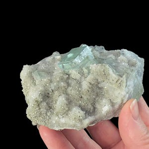 Green Cubic Fluorite on Druzy Quartz, Xianghualing Mine, China