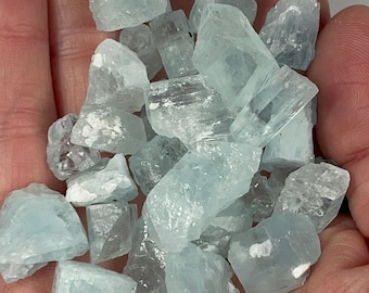 One (1) Rough Aquamarine Crystal - Three Sizes Available