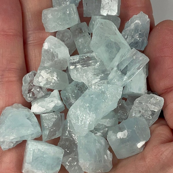 One (1) Rough Aquamarine Crystal - Three Sizes Available