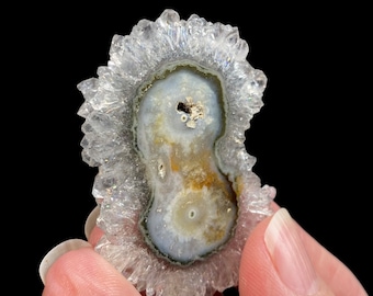 Beautiful Stalactite Amethyst Slice
