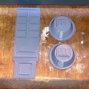 Rebels (Old) Rex helmet and comm pad greebs, Resin & PLA