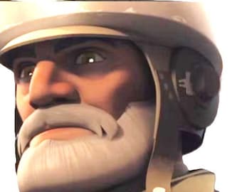 Archivo 3D de orejeras del viejo Rex (Rebeldes), temporada final (estilo Endor)