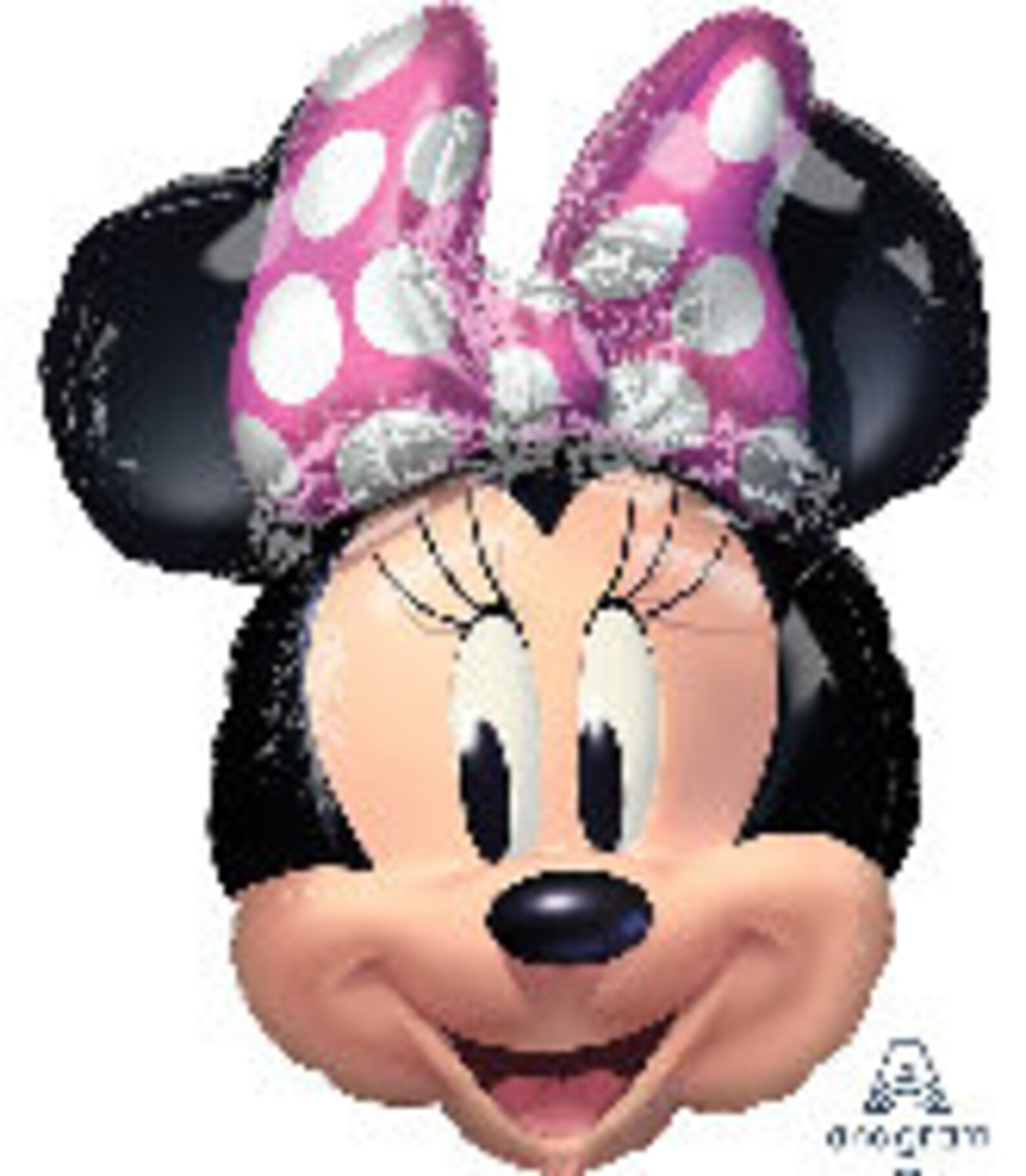 Minnie Mouse Jumbo Head Mylar Balloon Minnie Mouse Pink Bow Etsy