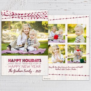 Rustieke Rode Slinger Vakantie Multi Fotokaart