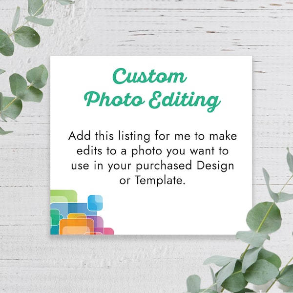 Custom Photoshop Service - Editing, Touch ups, Removal of objects