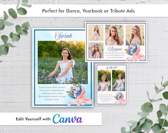 Modello Canva per annuncio "Balletto e lupini" / Annuario, saggio, tributo (download digitale)