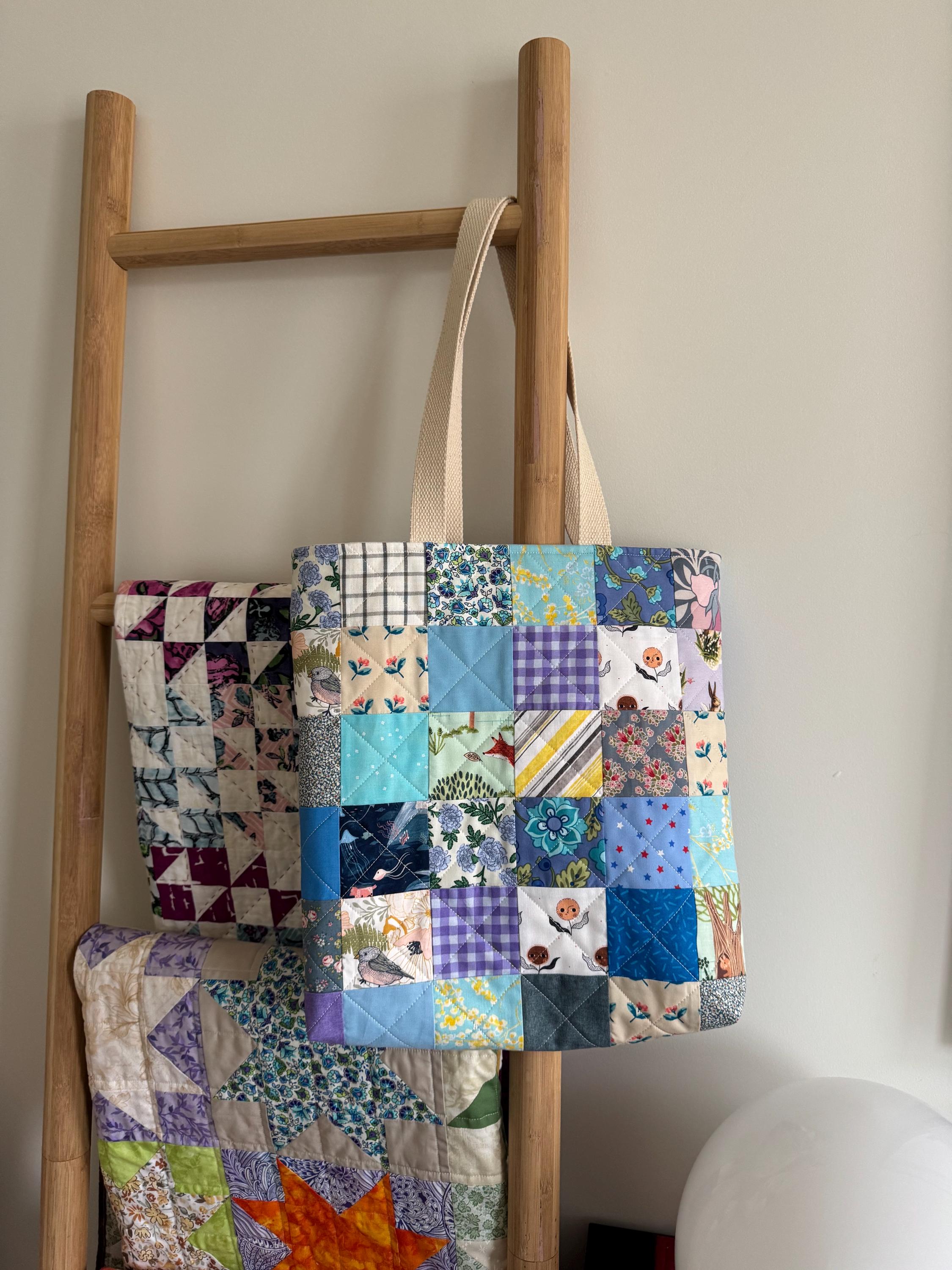 Handmade Patchwork Quilted Tote Bag: Cottagecore Market Bag - Etsy