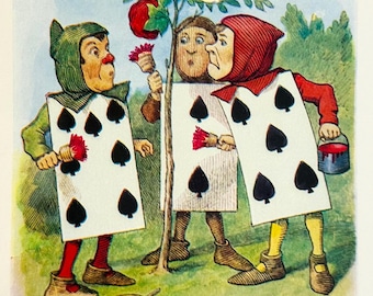 ヴィンテージ 不思議の国のアリス ハートの女王のイラスト - カラー