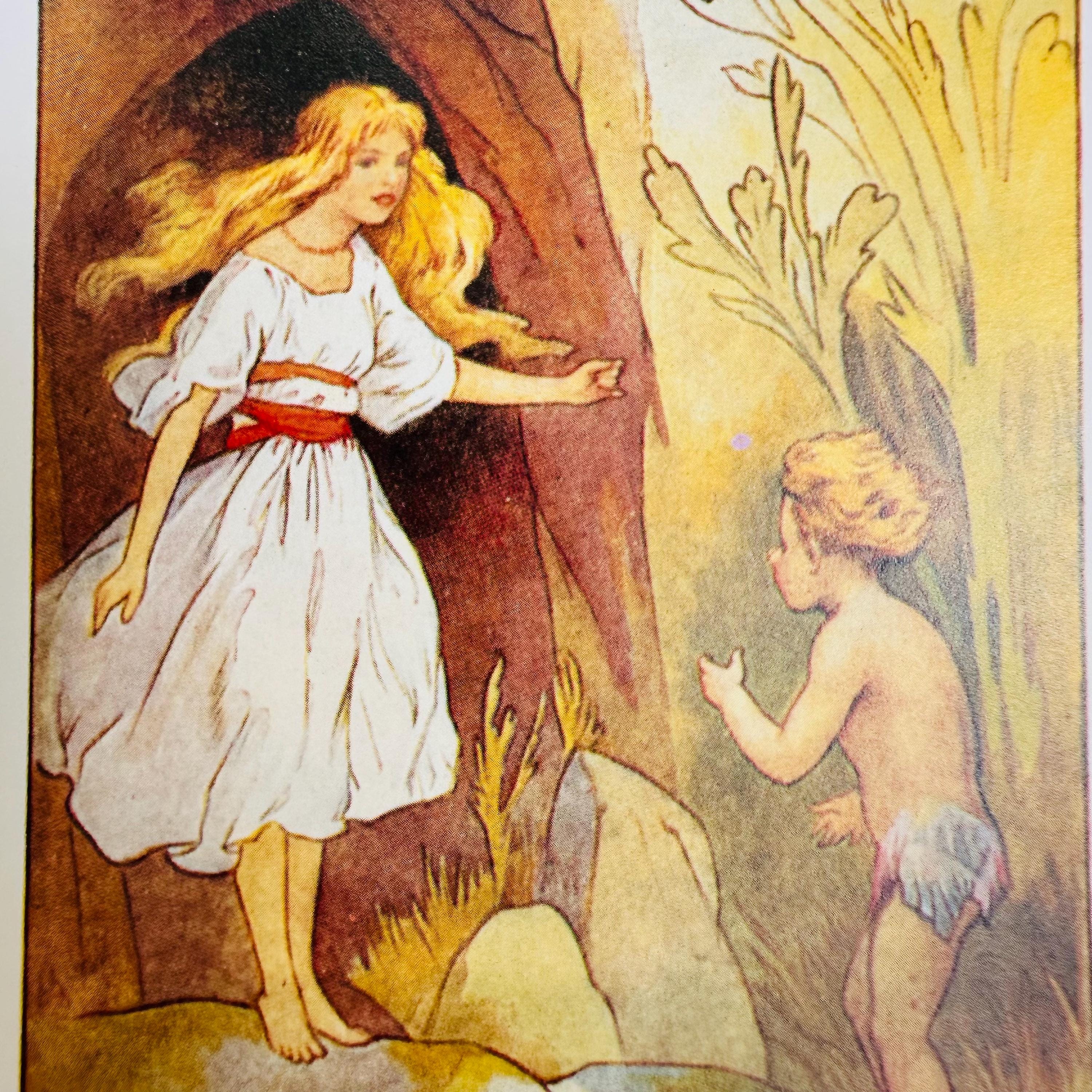 The Water Babies Vintage Book Plate | Fairy Tale Art Print | Vintage Illustration | Whimsical Wall Decor | Literary Gift | Charles Kingsley