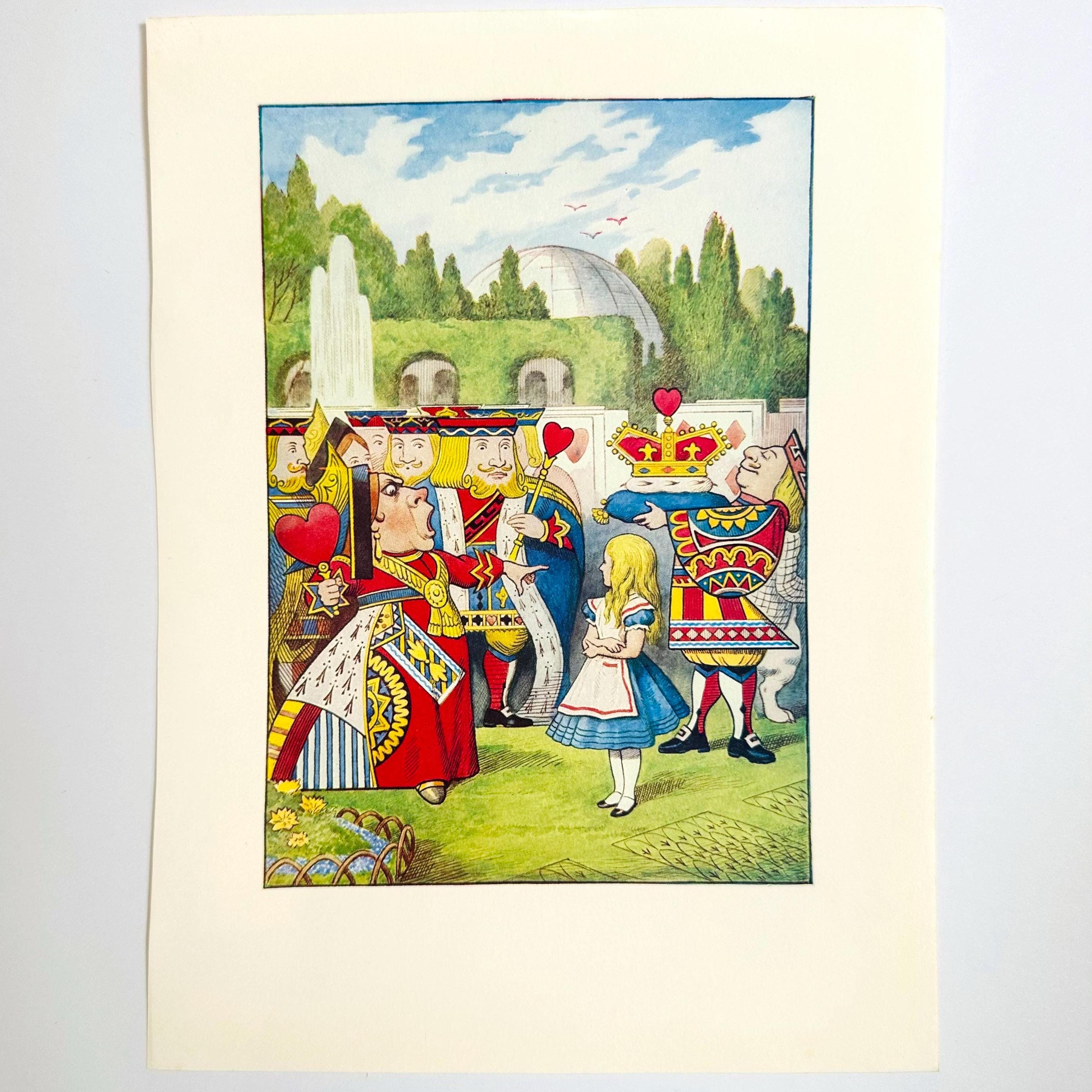 ヴィンテージ 不思議の国のアリス ハートの女王のイラスト - カラー