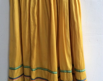 20% off: 1960s dancing skirt for square dancing, contra dancing, swing. All cotton, great colors and completely hand-made