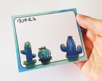 Cactus cacti small memo pad notepad