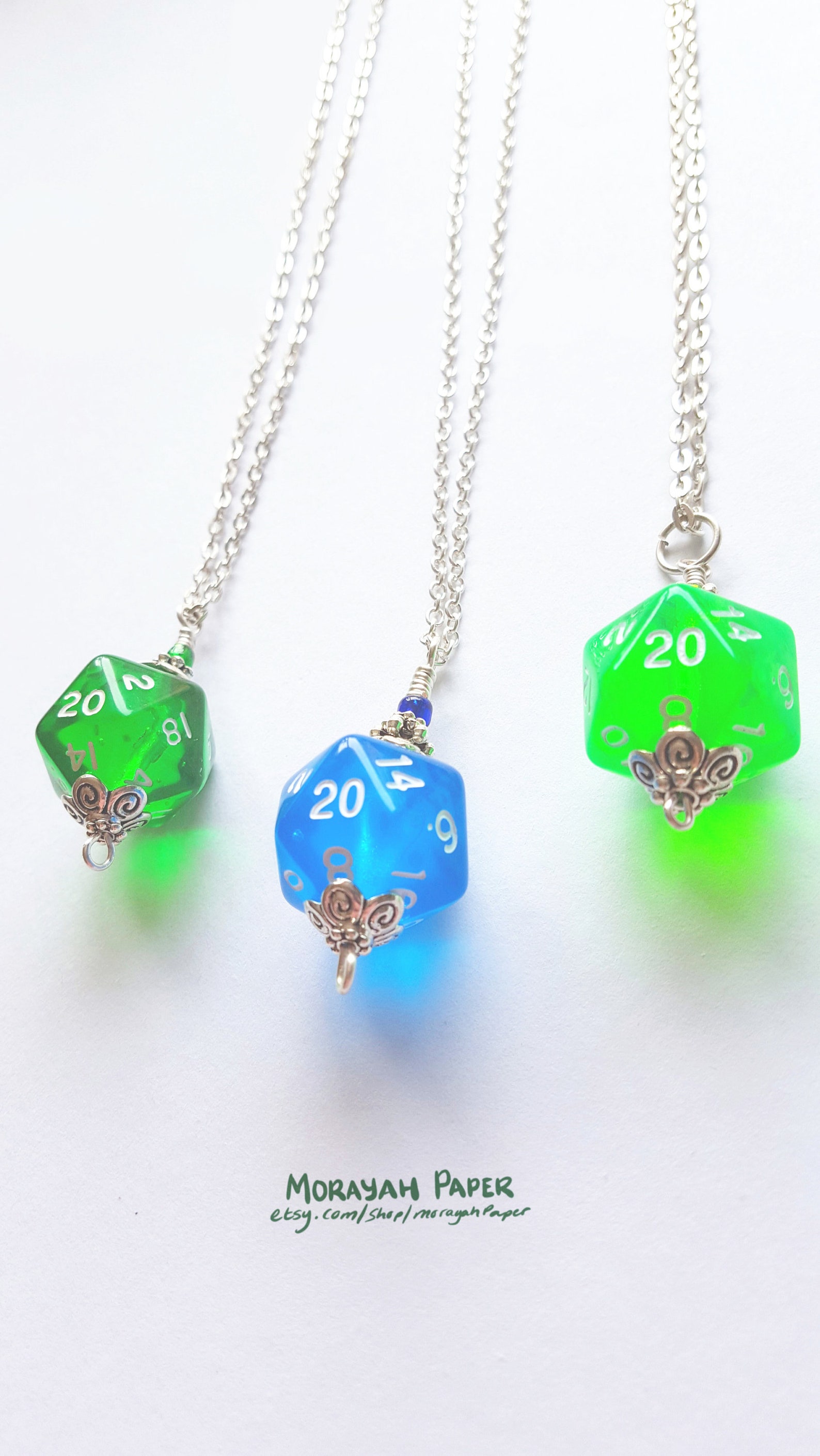 D20 Necklace Dice Necklace Dice Jewelry Dice Pendant Etsy