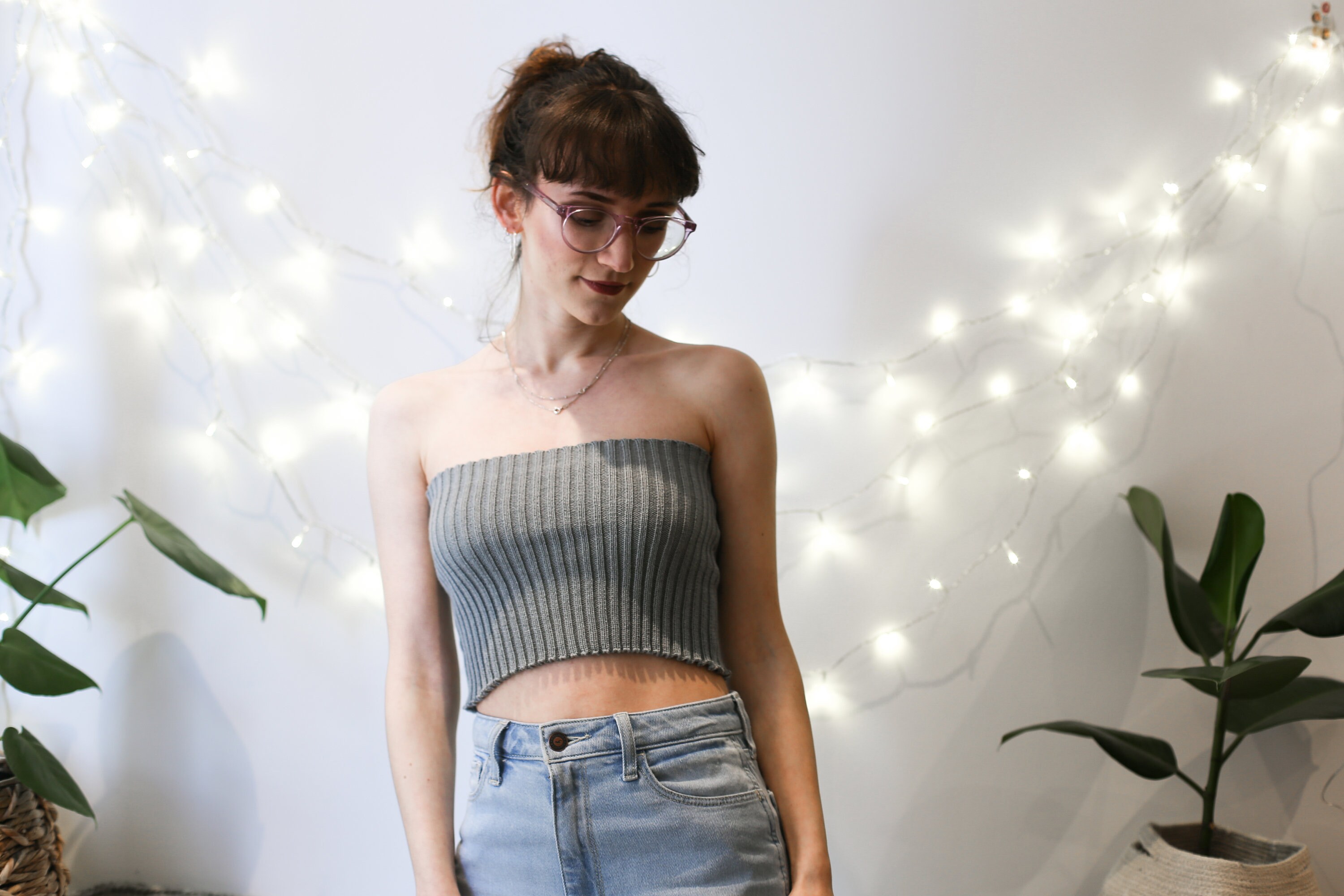 Ribbed Tube Top Handmade Summer Festival Beach Top - Etsy