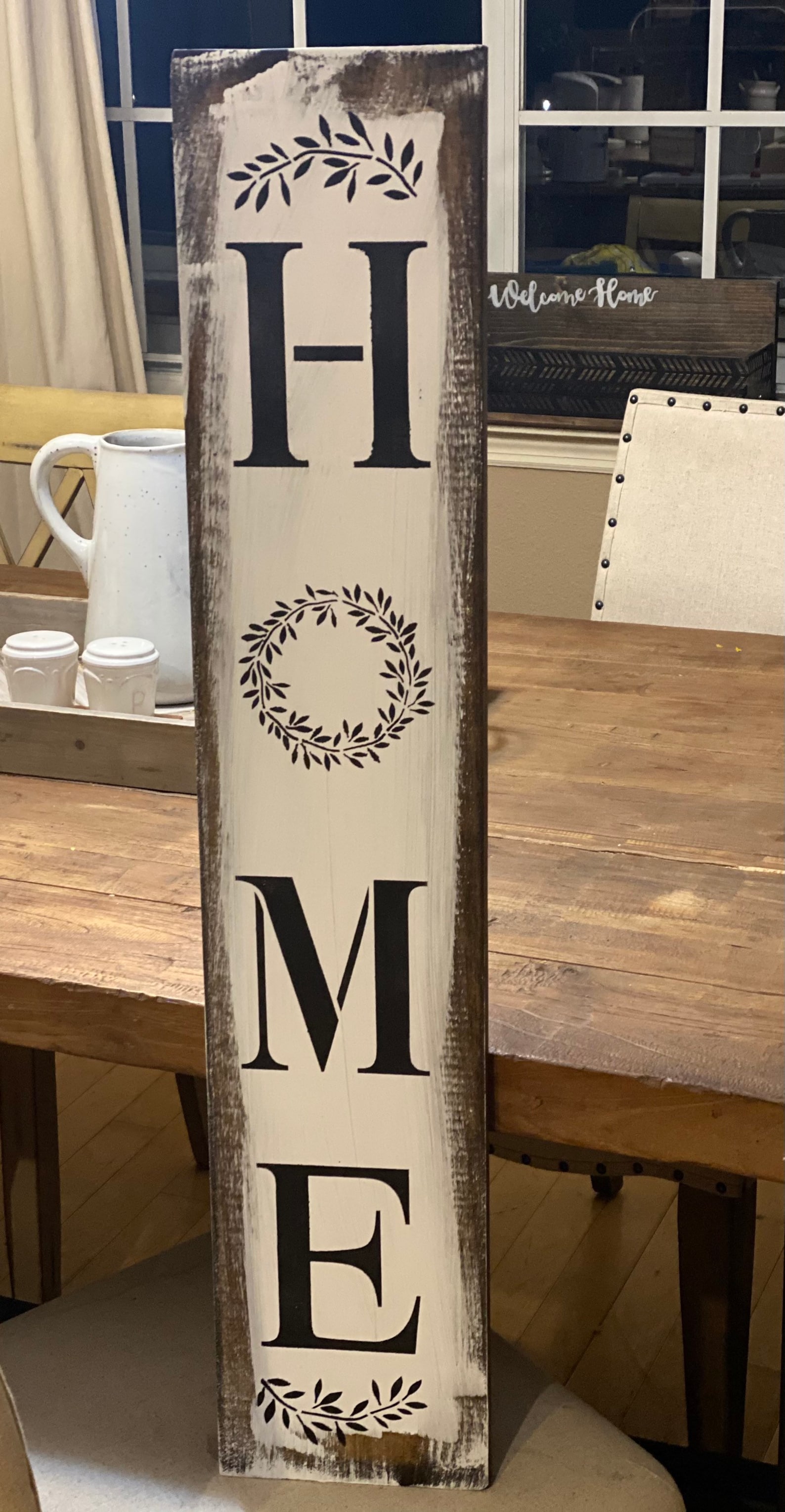 Home Sign Home Sign Vertical Vertical Wood Sign Living Room Etsy