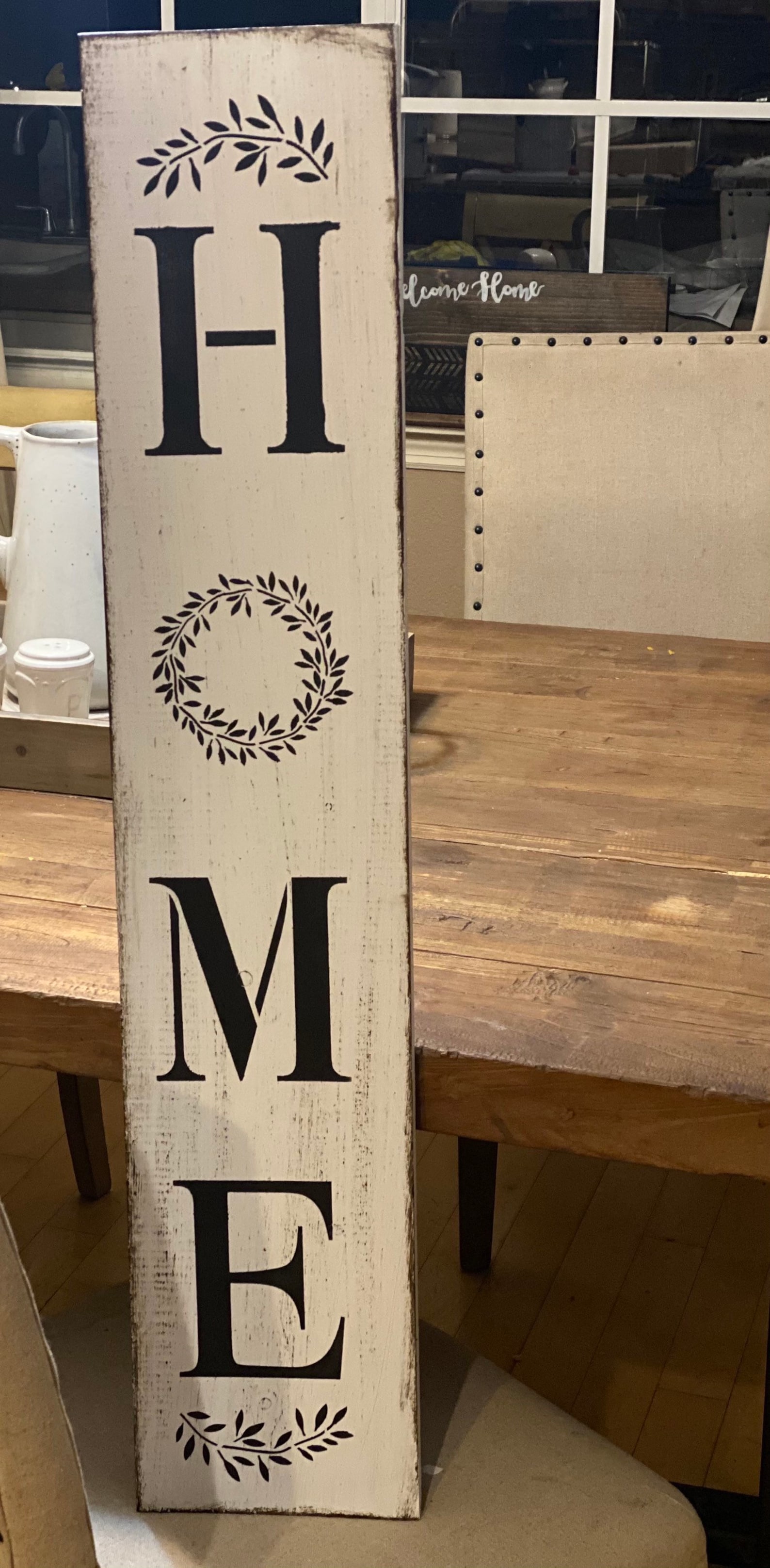 Home Sign Home Sign Vertical Vertical Wood Sign Living Room Etsy