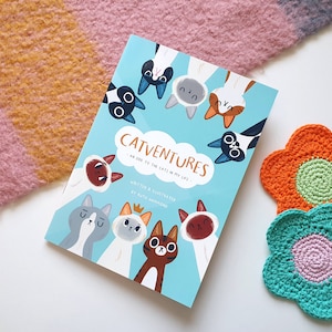 Bande dessinée CATVENTURES, livre pour chats, bande dessinée, roman graphique, cadeaux chat, amoureux des chats, bandes dessinées chats, bande dessinée, rat de bibliothèque, amoureux des livres