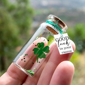 Good luck New Job gift New Job Card First Day at Work Best of luck Good luck with exams New job Four Leaf Clover Gift Personalised Gift