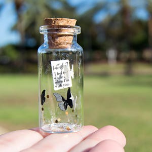 Butterflies in a jar. Anniversary Gift Butterflies gift Gift for boyfriend Gift for Her Personalised Gift. Funny Love Card. Valentine Card.